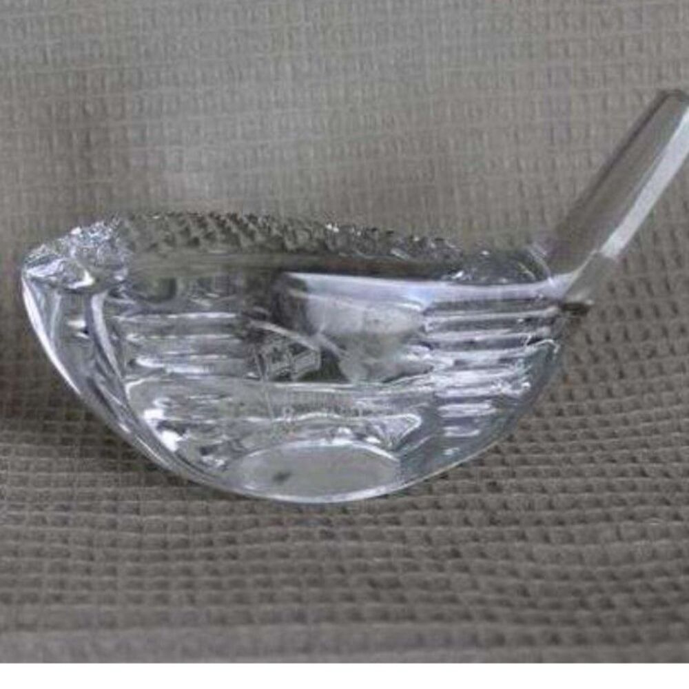 waterford lead crystal golf club driver head paperweight
